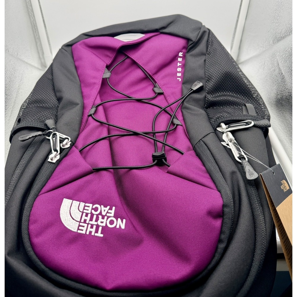 The North Face Jester Backpack Black Pamplona Purple NF0A5IW34H0 Laptop Bag NEW